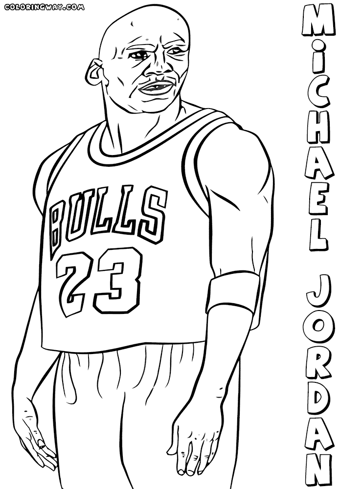 coloring pages michael jordan