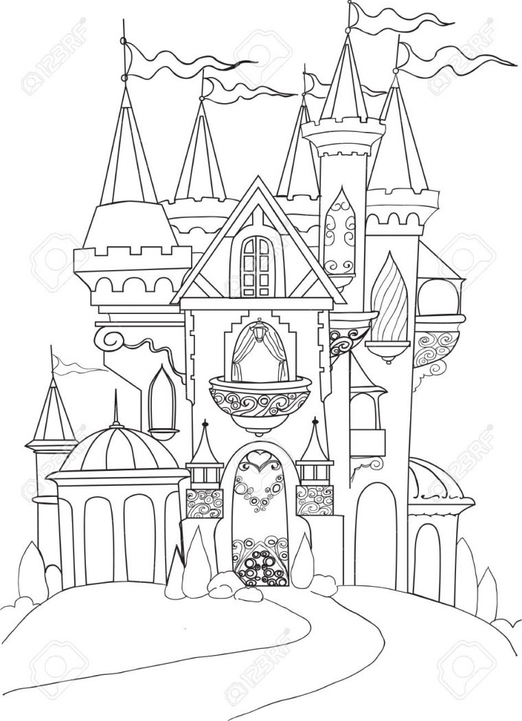 fairytale castle coloring pages fairytale castle coloring pages