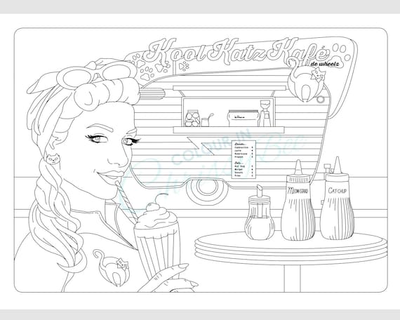 50s coloring pages 50s coloring pages