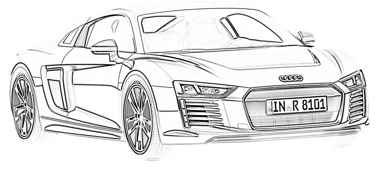 audi r8 coloring pages audi r8 coloring pages