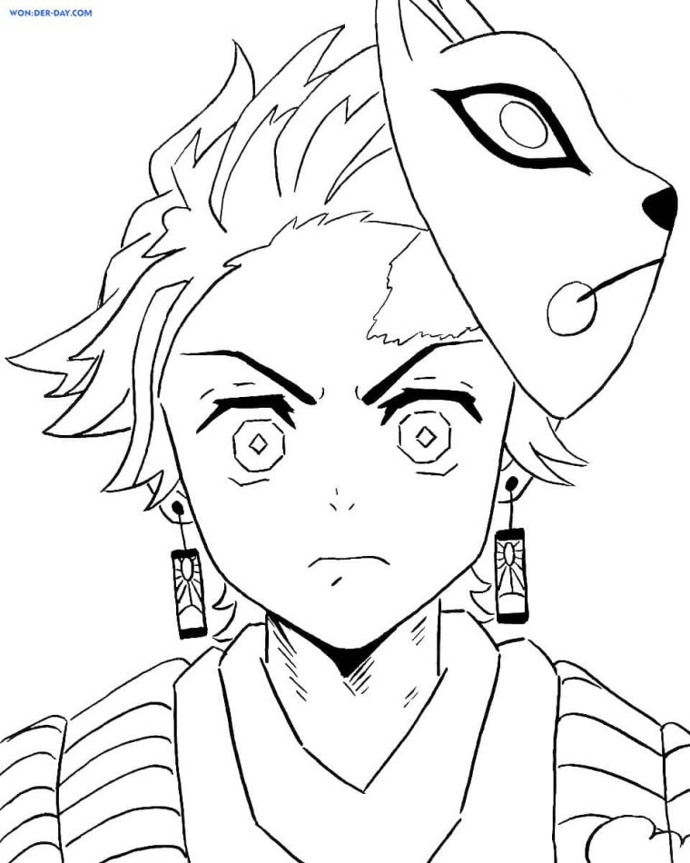 demon slayer coloring pages rengoku