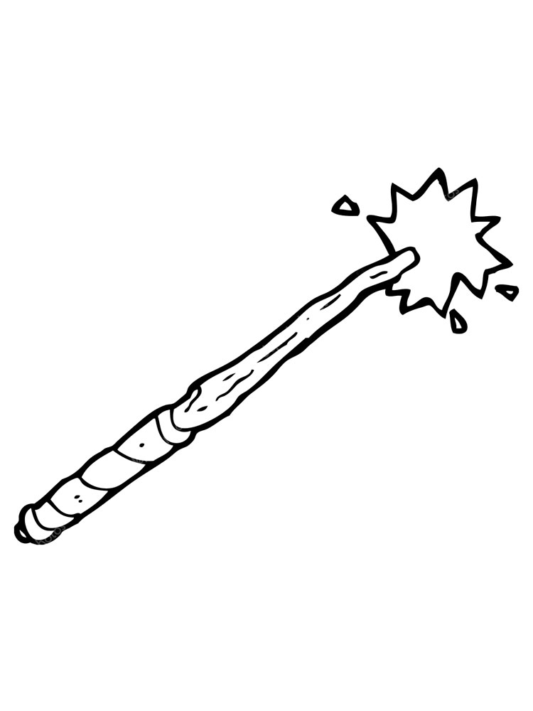 wand coloring page