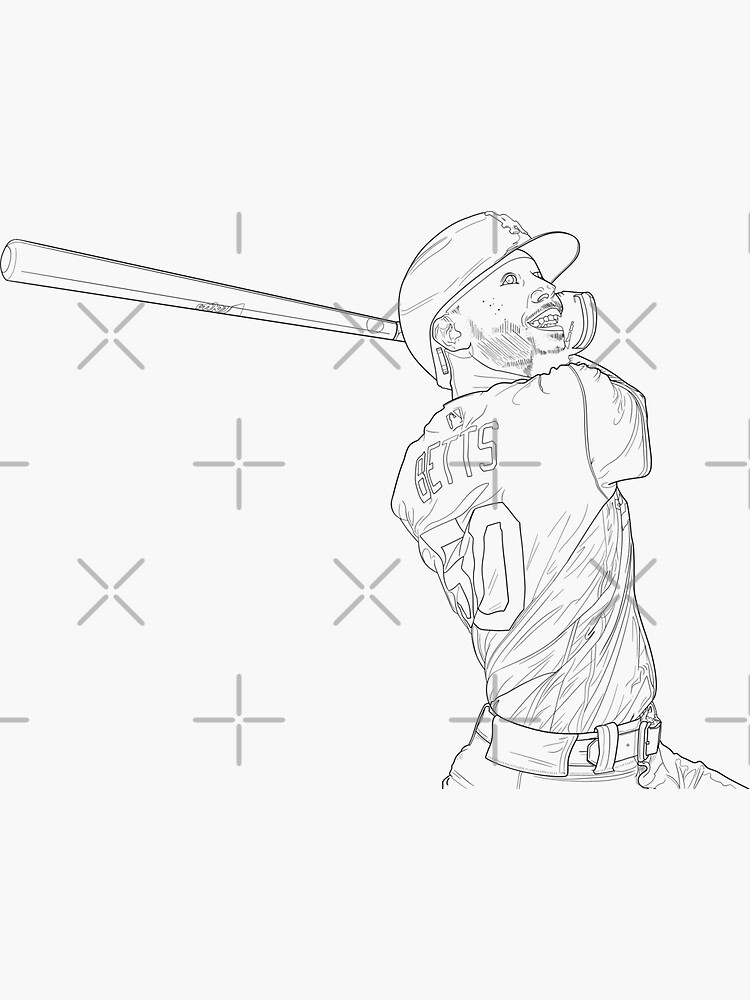 mookie betts coloring page
