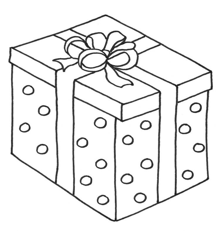box coloring page