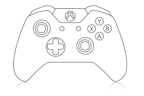 xbox controller coloring page
