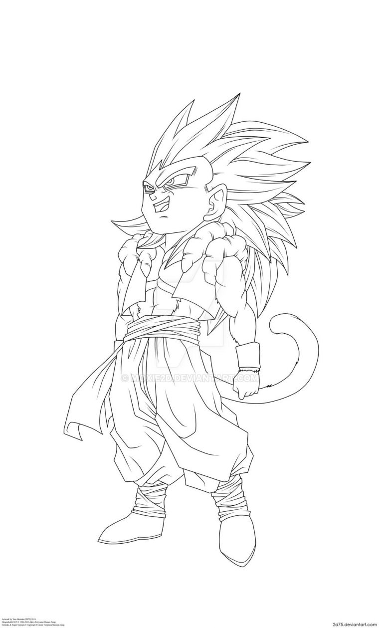 gotenks coloring pages gotenks coloring pages