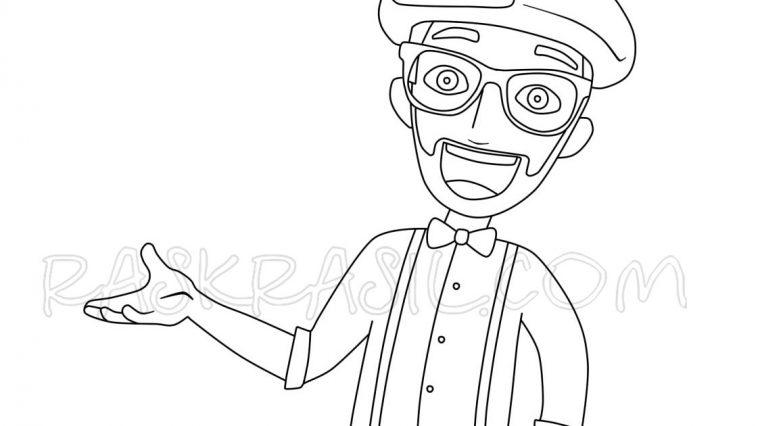 blippi excavator coloring page blippi excavator coloring page