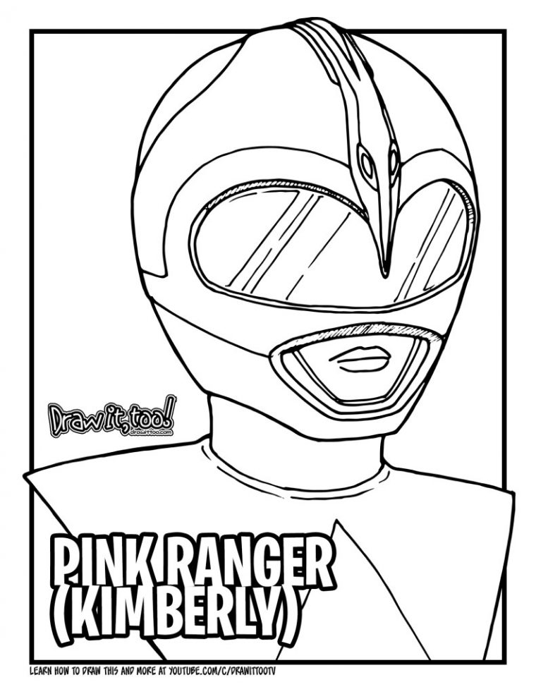 pink power ranger coloring pages