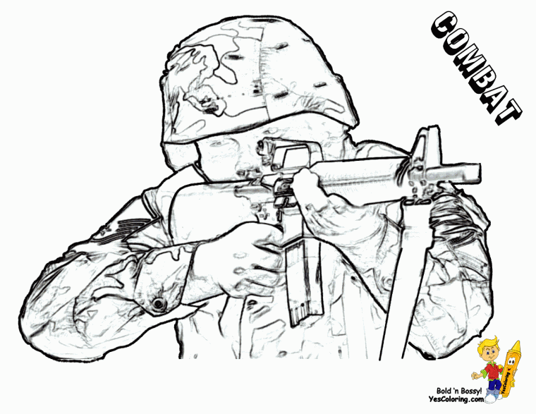 army soldier coloring pages