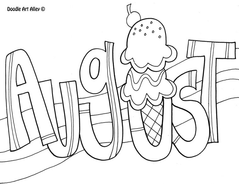 august coloring pages printable august coloring pages printable