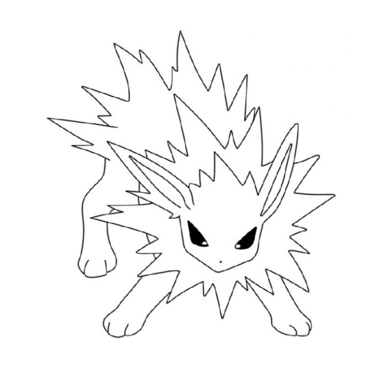 jolteon coloring pages