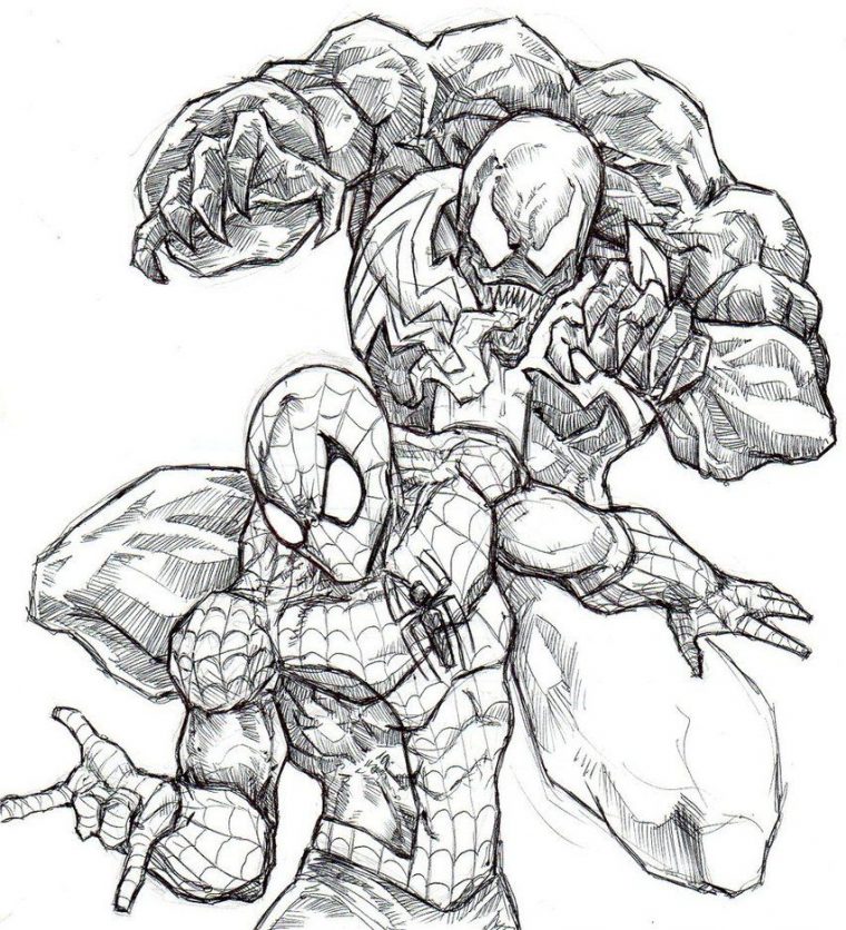 spiderman vs venom coloring pages spiderman vs venom coloring pages
