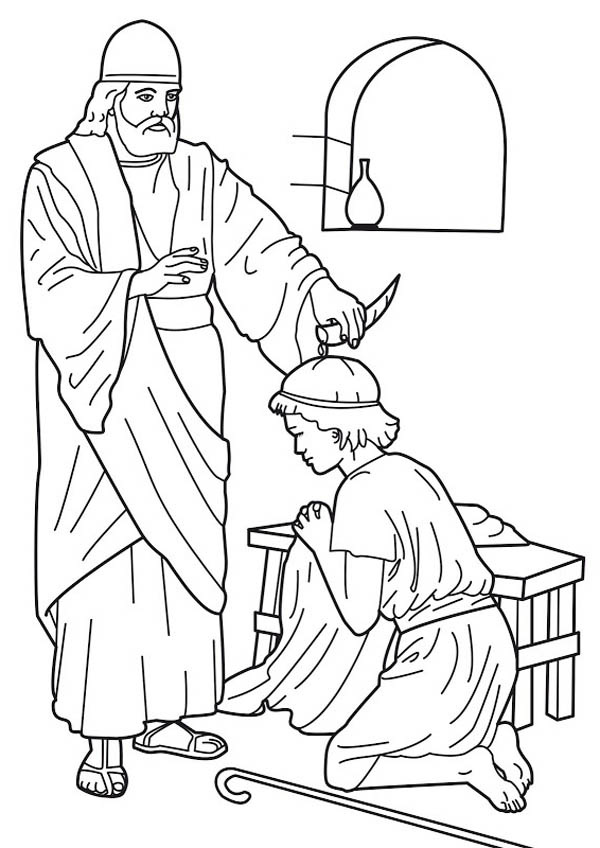 king saul coloring page