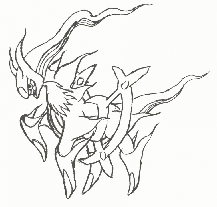 pokemon arceus coloring page