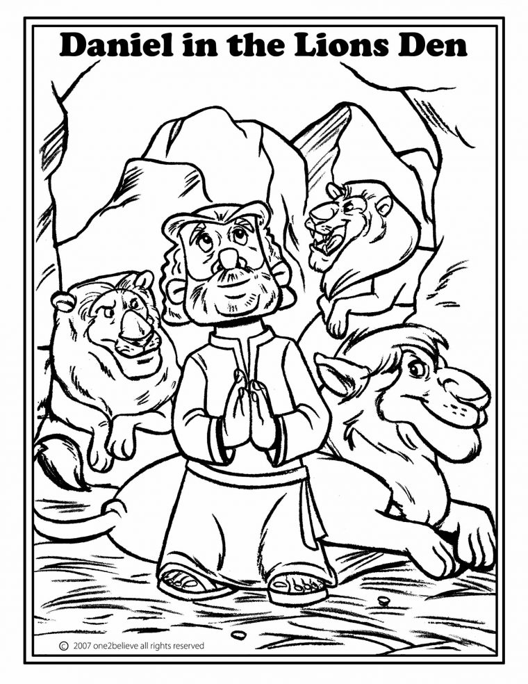 daniel and the lions den coloring pages daniel and the lions den coloring pages