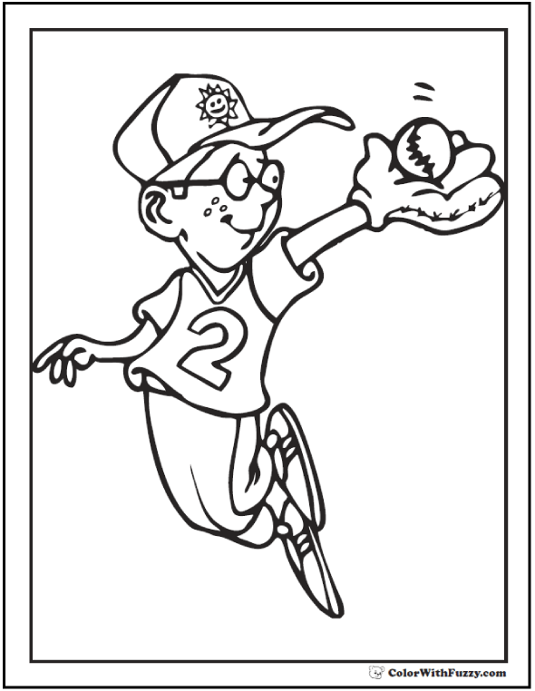 baseball coloring pages pdf