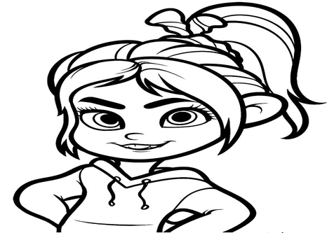 princess vanellope coloring pages princess vanellope coloring pages