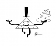 bill cipher coloring pages