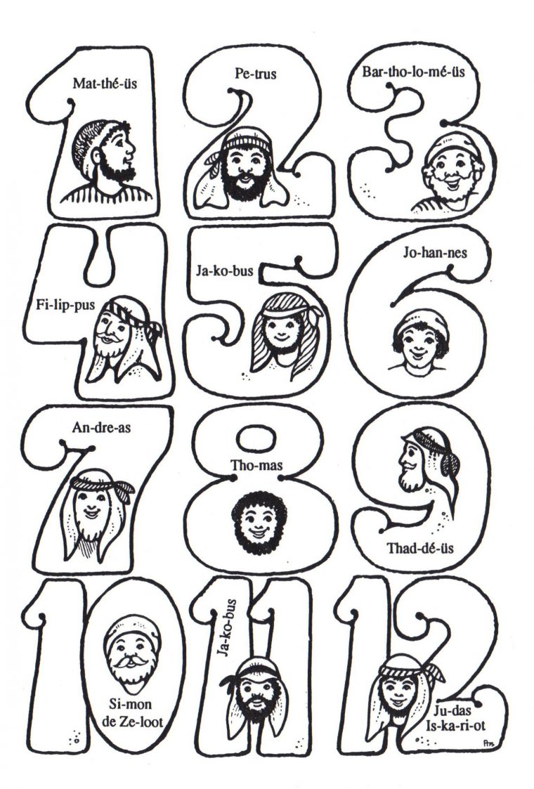 12 disciples coloring page 12 disciples coloring page