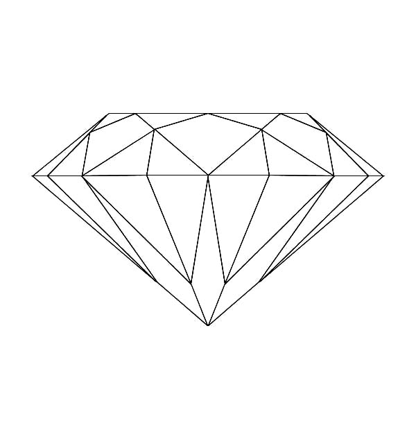 diamond shape coloring page diamond shape coloring page