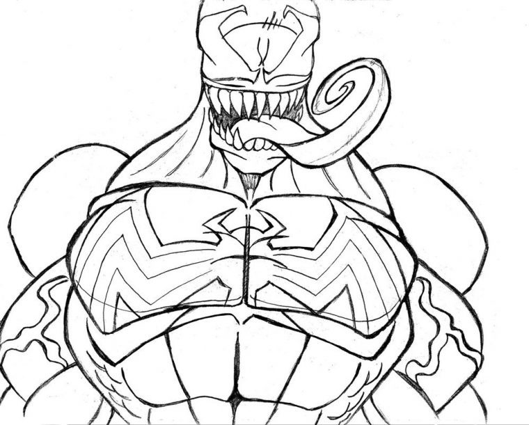 carnage cool venom coloring pages