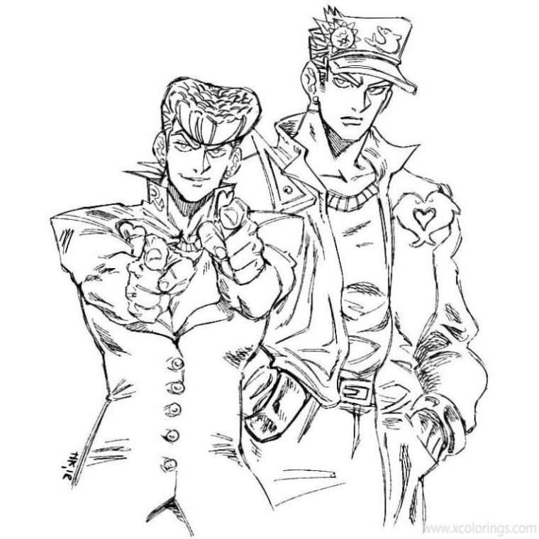 jotaro coloring pages