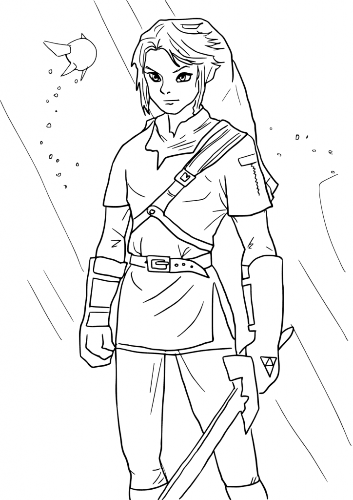 zelda link coloring pages zelda link coloring pages