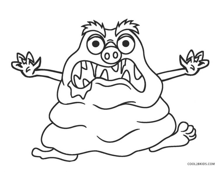 coloring page monsters coloring page monsters