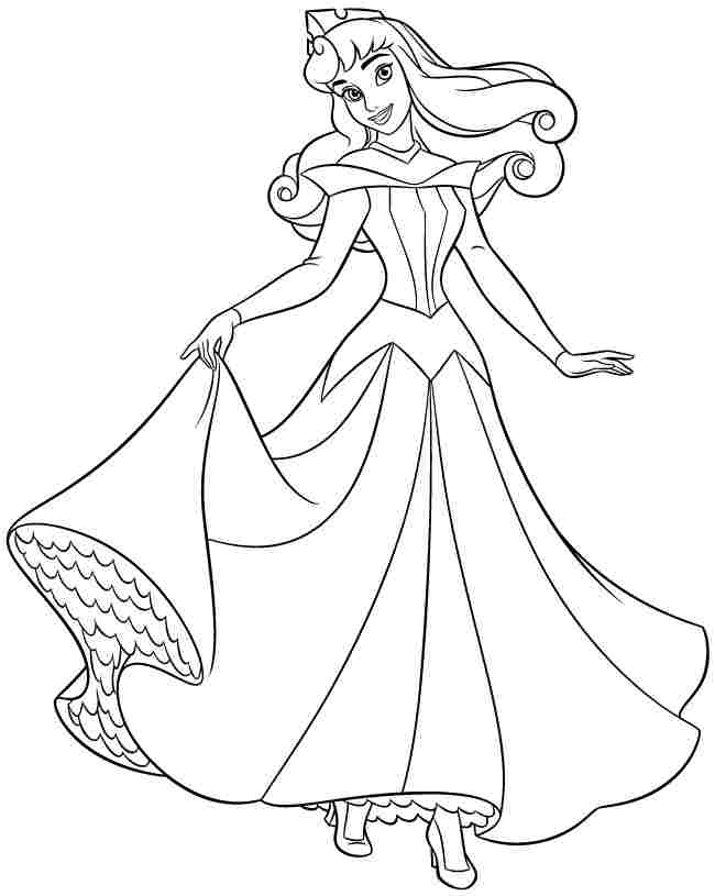aurora princess coloring pages