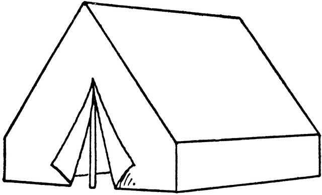 tent coloring pages