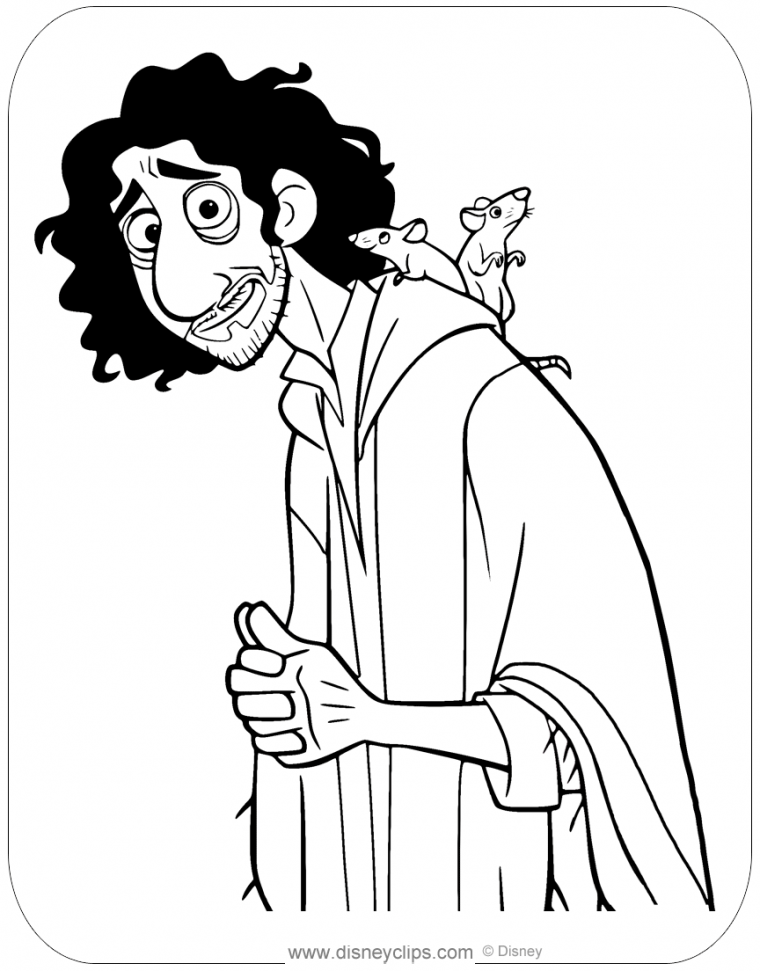 bruno encanto coloring page bruno encanto coloring page