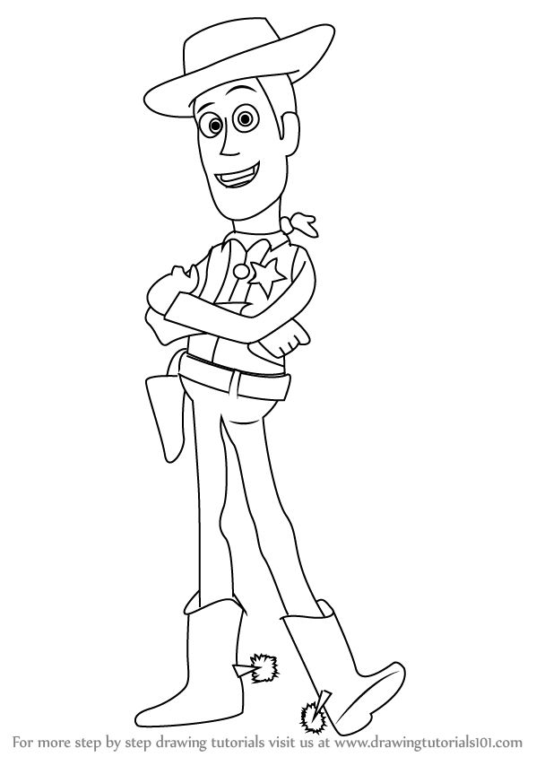 woody from toy story coloring page