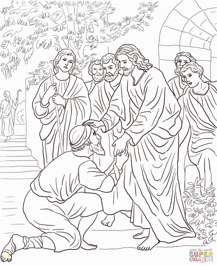 10 lepers coloring page