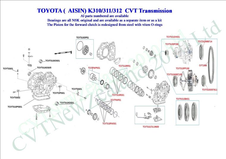 toyota k310 cvt transmission repair manual