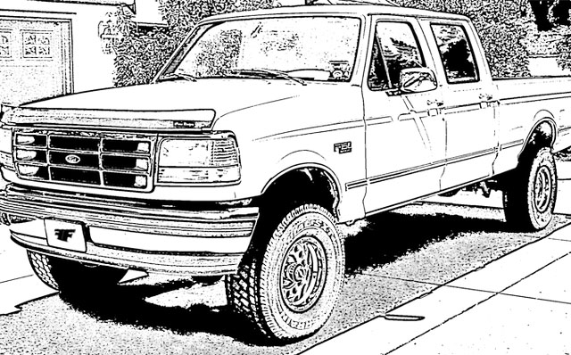 ford coloring page