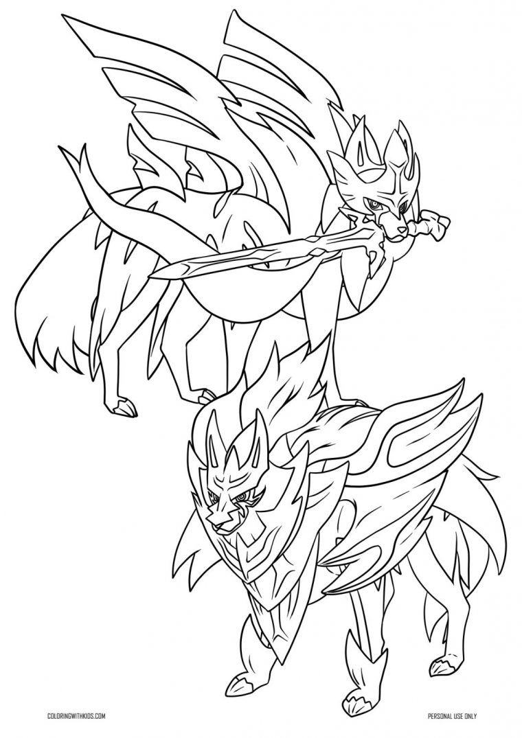 zamazenta coloring page zamazenta coloring page