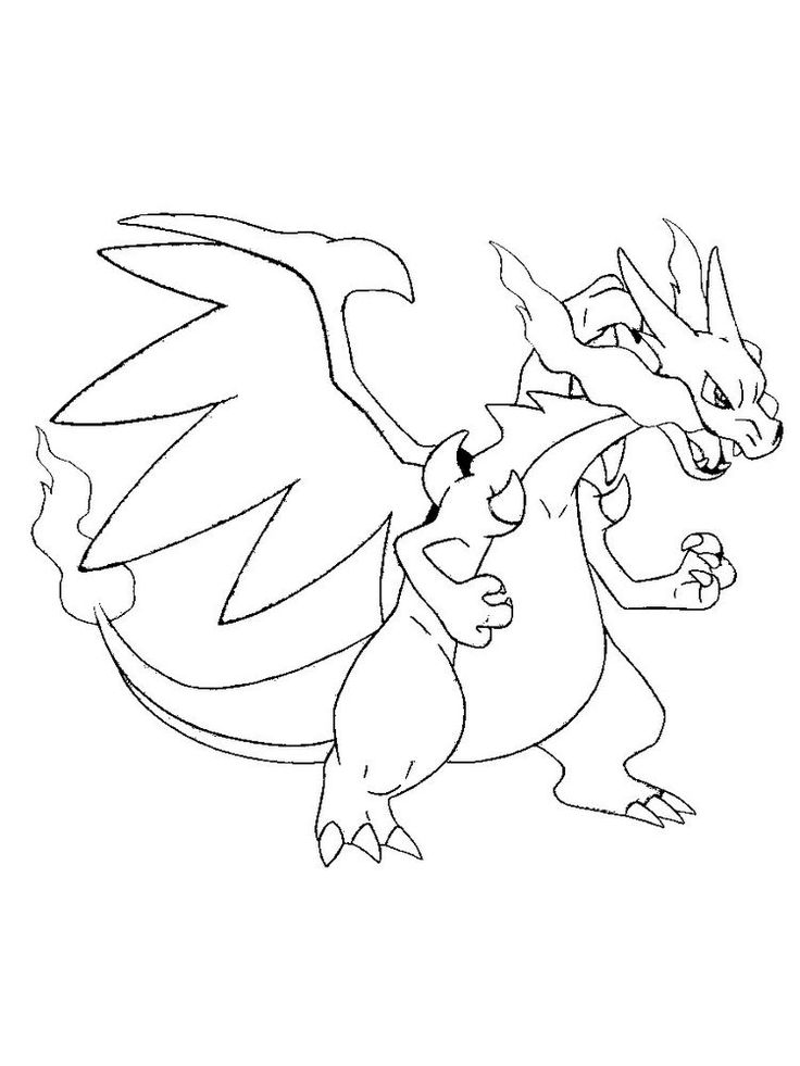 charizard coloring pages printable