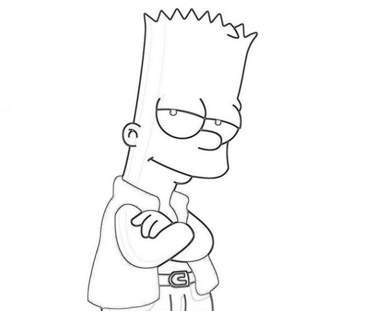 supreme bart simpson coloring pages supreme bart simpson coloring pages