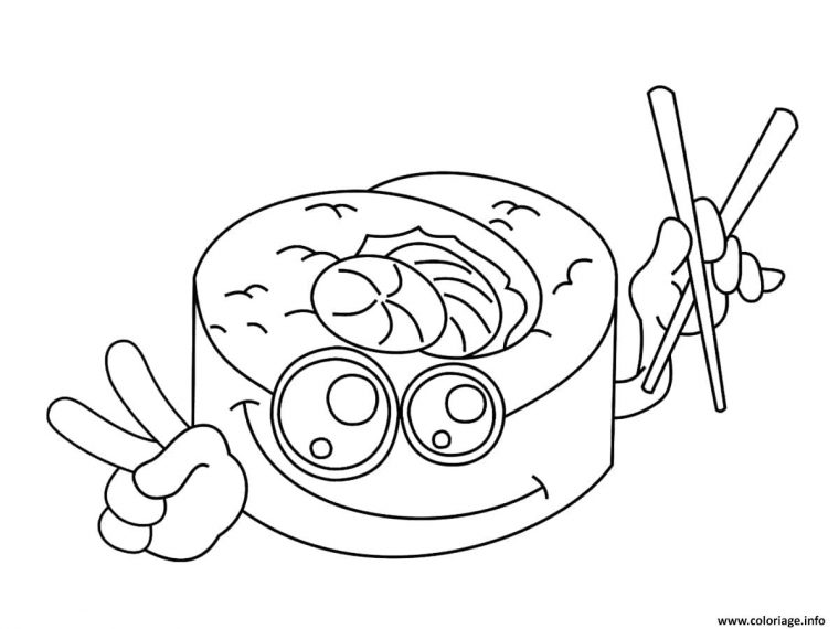 kawaii nourriture dessin a imprimer