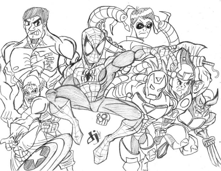 160 Dessins De Coloriage Avengers À Imprimer Sur Laguerche pour Coloriage À Imprimer Avengers