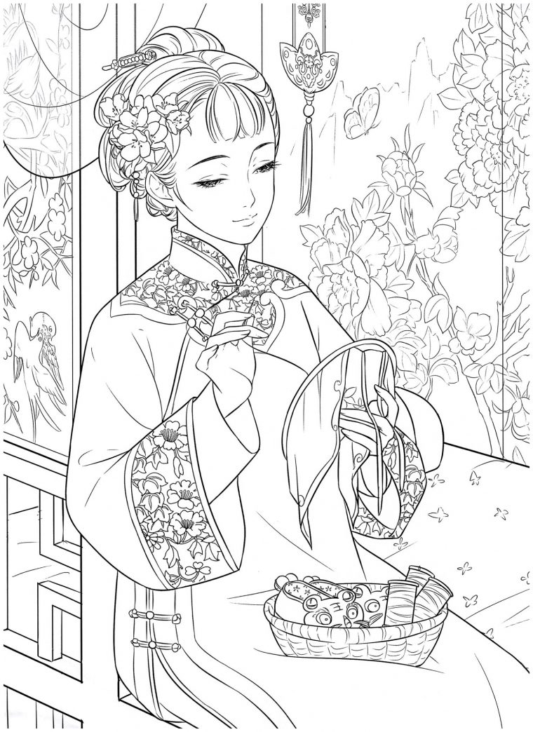 china coloring page
