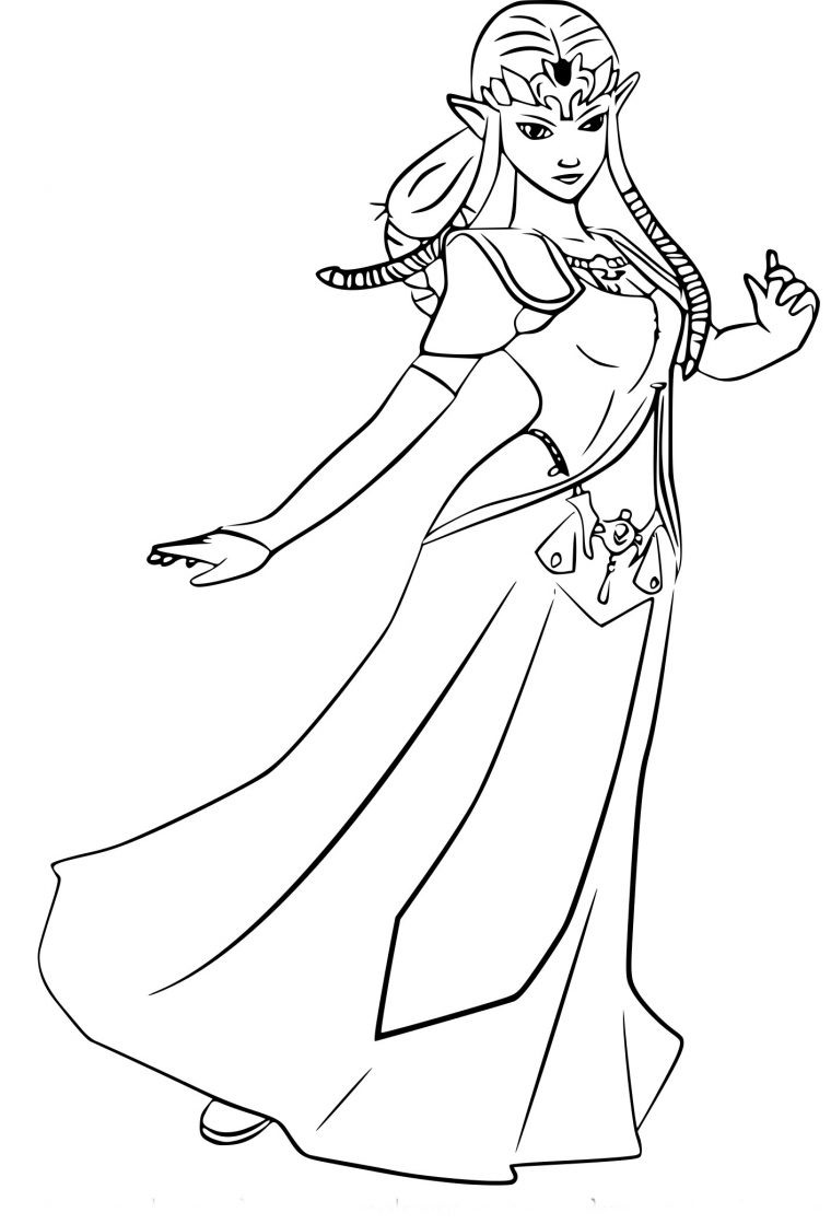 40 Dessins De Coloriage Zelda À Imprimer tout Coloriage À Imprimer