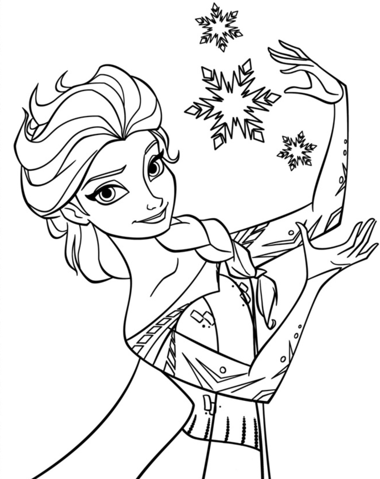 65 Dessins De Coloriage Elsa À Imprimer Sur Laguerche dedans Imprimer Un Coloriage