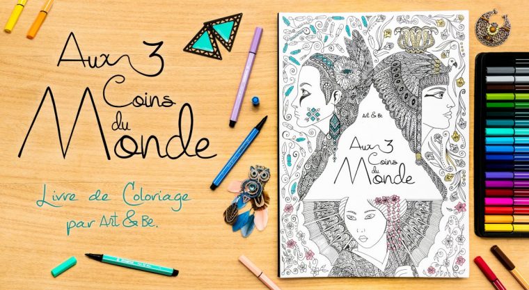 Art Et Be - Livre De Coloriage Pour Adultes Aux 3 Coins Du pour Meilleur Livre Coloriage Adulte