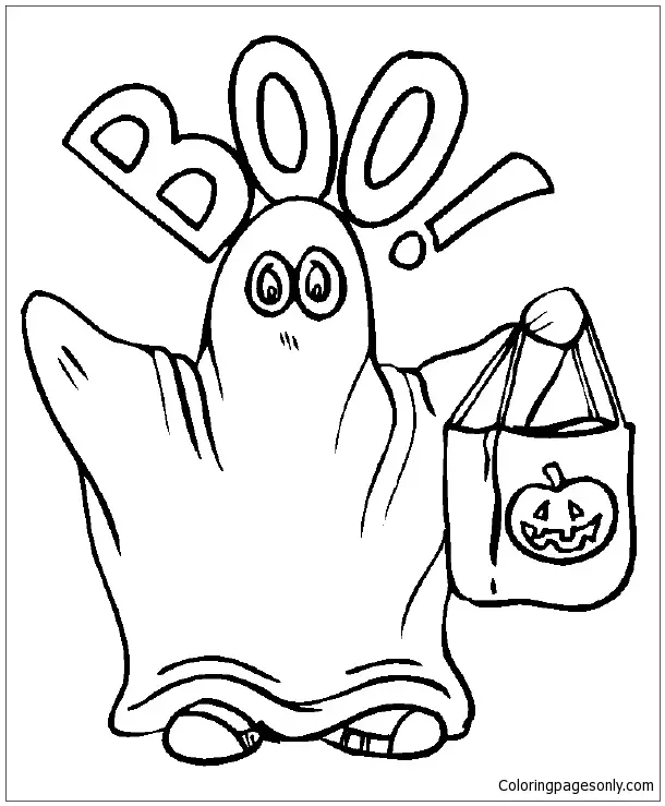 boo coloring page