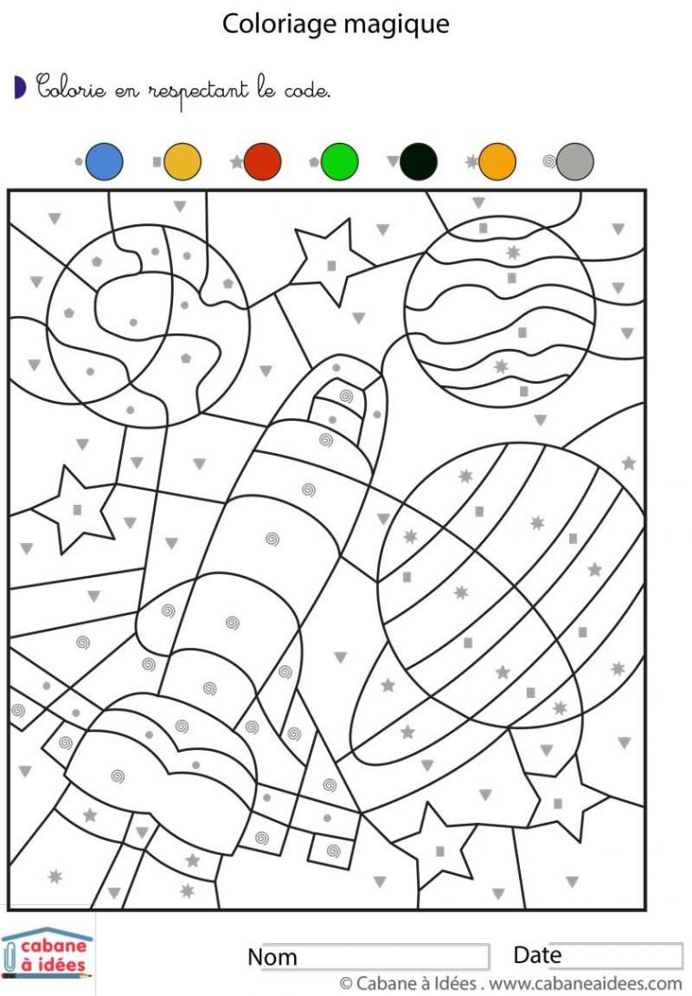 Cahier D'Activités – L'Espace – 3-6 Ans | Coloriage Espace à Cahier Coloriage Magique