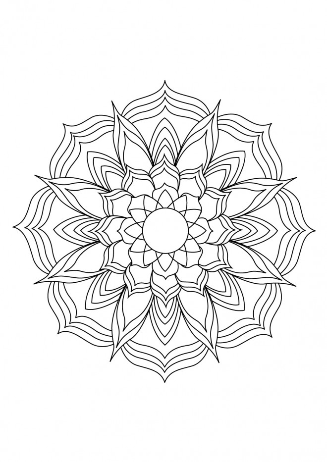Coloriage Adulte Mandala Lotus À Découper destiné Coloriage Pour Adulte À Imprimer