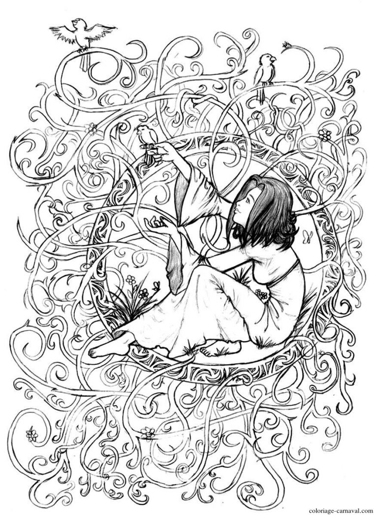 Coloriage Adulte Zen Anti Stress A Imprimer Princesse avec Coloriage Anti Stress À Imprimer