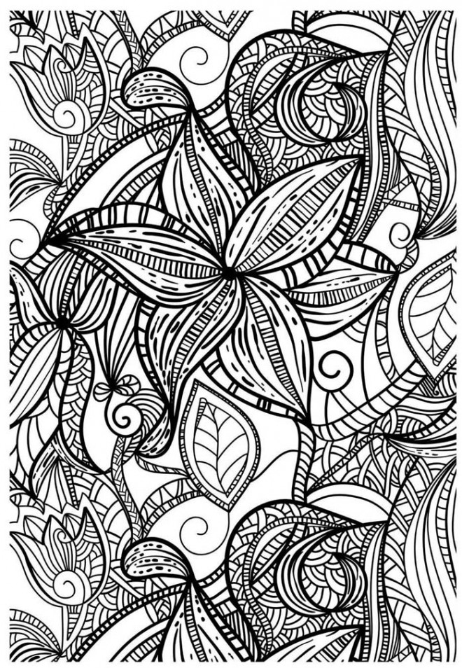 Coloriage Anti-Stress Fleur Dessin Gratuit À Imprimer avec Coloriage Anti Stress À Imprimer
