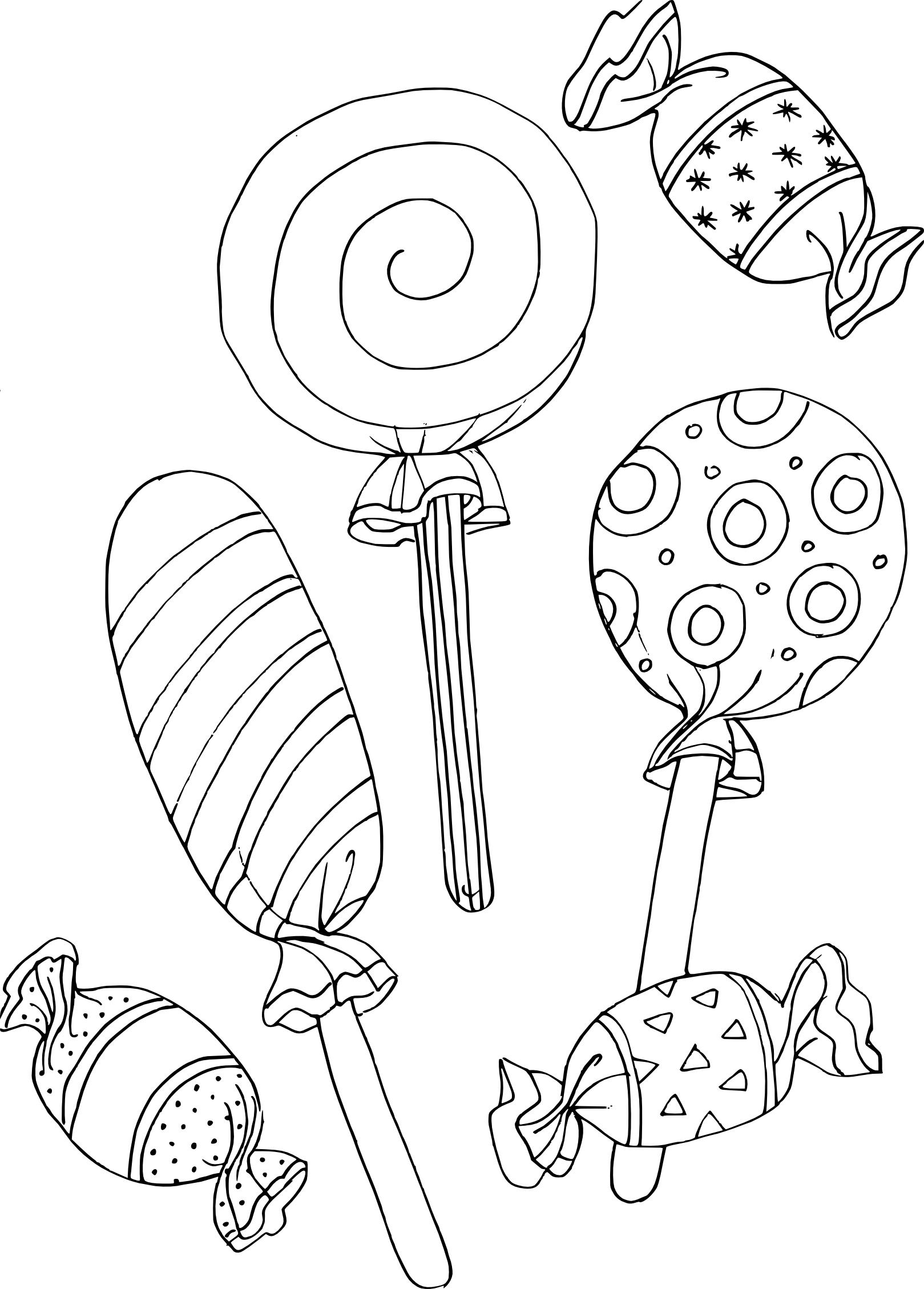 Coloriage Bonbons Gratuit À Imprimer Et Colorier serapportantà Coloriage Imprimer Gratuit